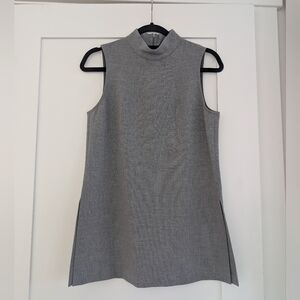 Trina Turk Gray Mock Neck Top
